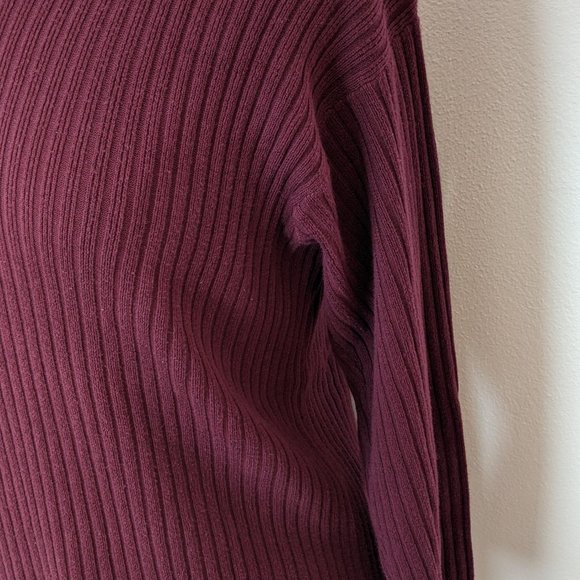 Fall! Rib Knit Cotton Sweater - Picture 4 of 6